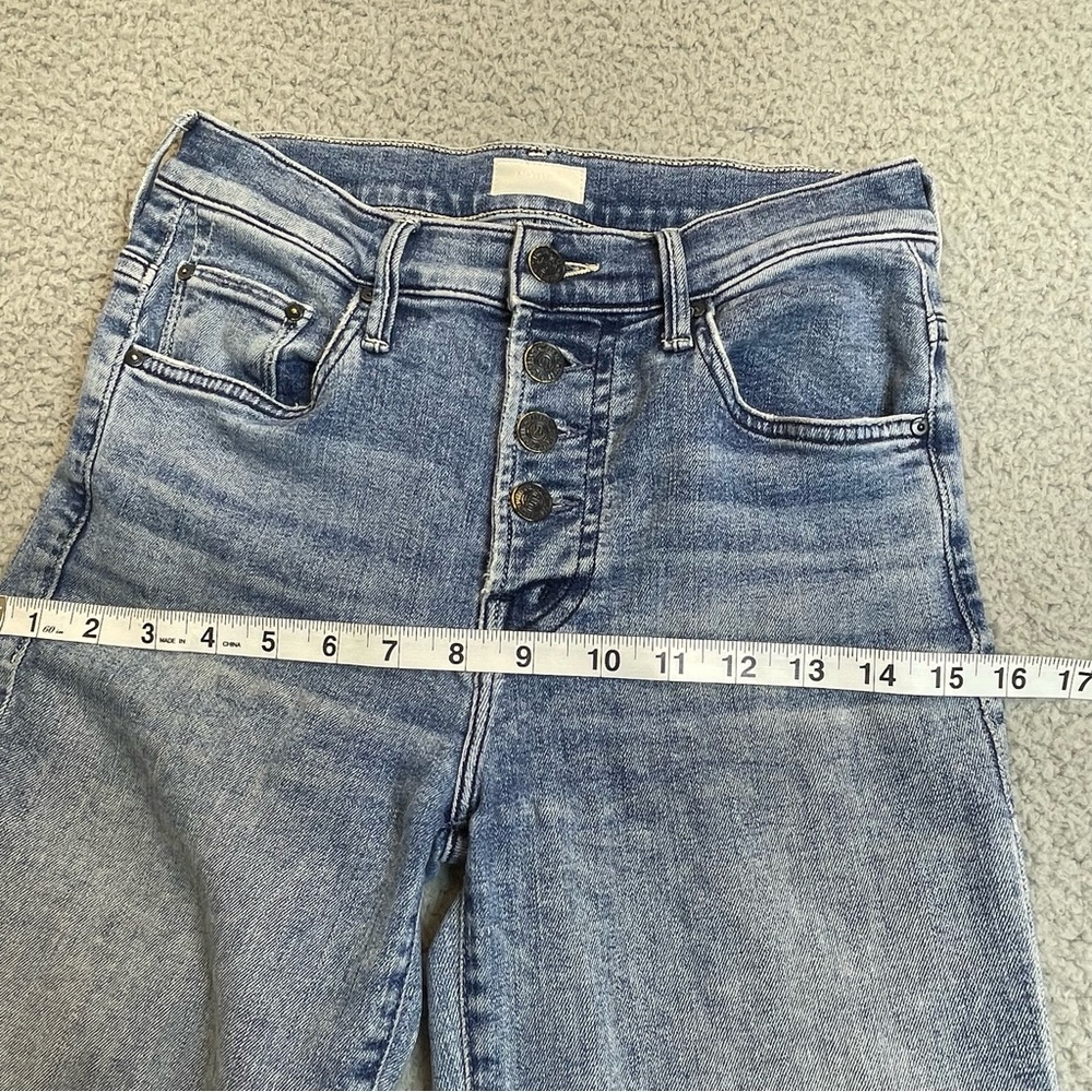 MOTHER Jeans size 24 The Pixie Insider Ankle The Group Bathing Wash Button Fly - Picture 11 of 16